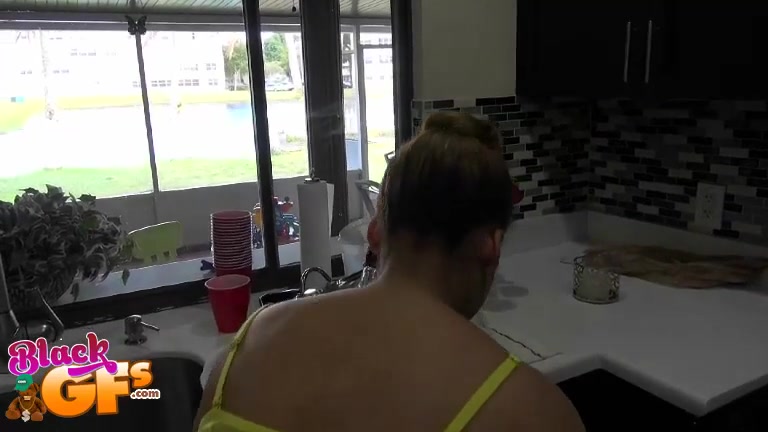 Honey Lou in Kitchen Cutie - BlackGfs