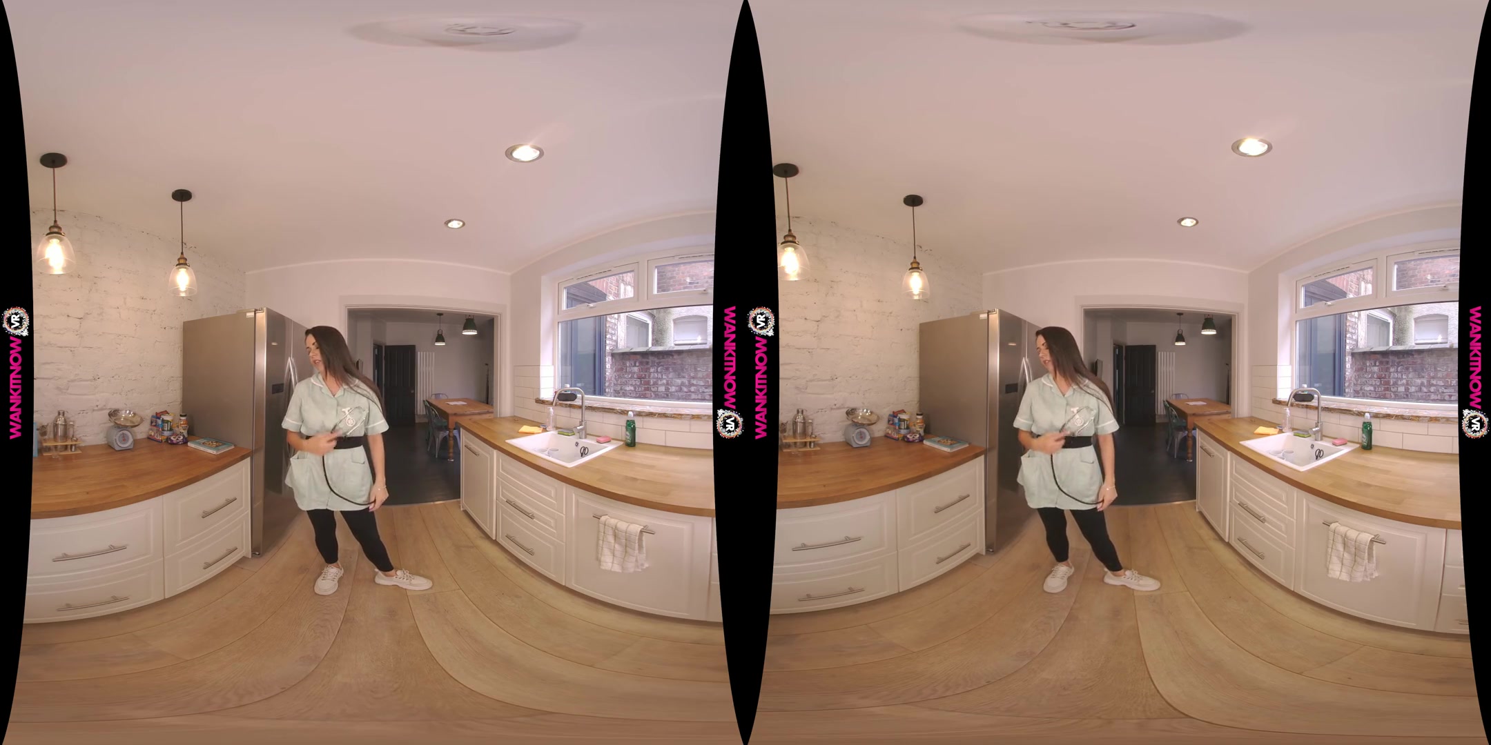 Stress Release - Cute Amateur in the Kitchen Stripping