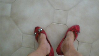 Legs heels red