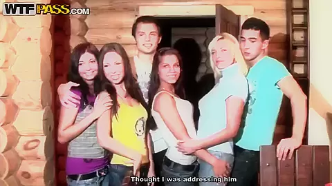 Sexy Abbey, Alina Blonde, Angel Rivas and Chinita invited on fuck party