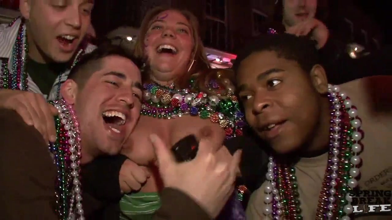 Awesome Mardi Gras Tits - SpringbreakLife