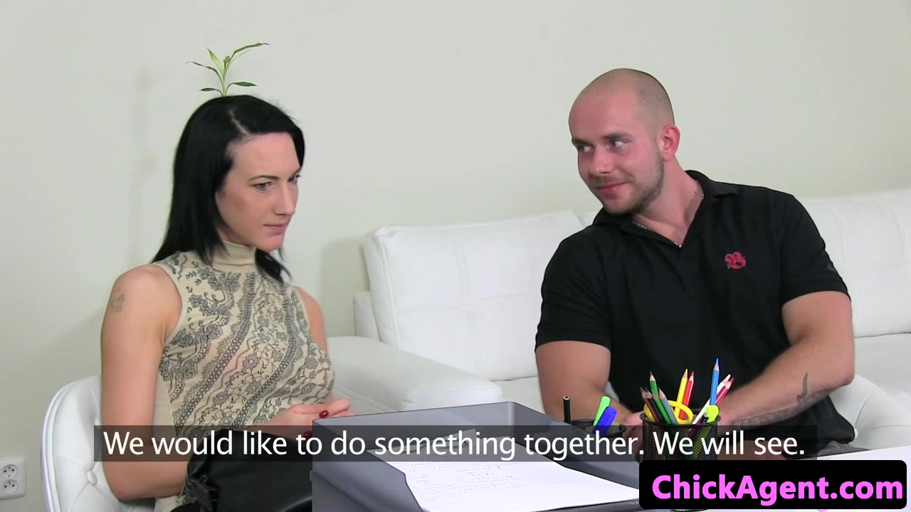 Euro couple cocksucking during audition