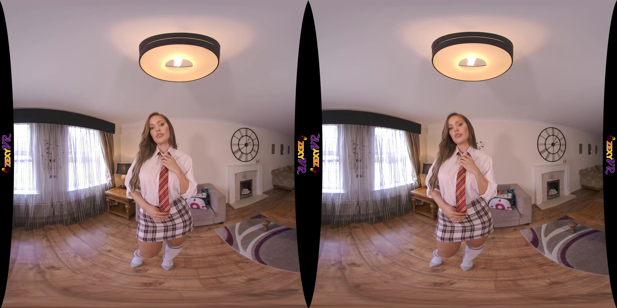 After College - Big Tits Coed Striptease - SexLikeReal