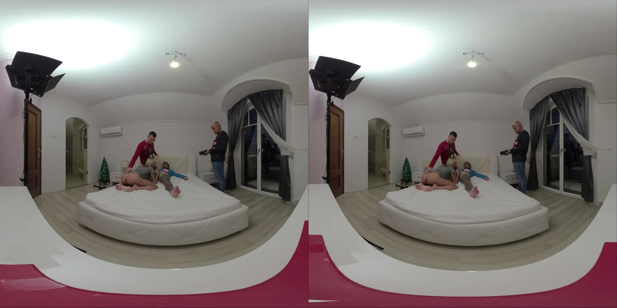 Chloe Temple Christmas Vr Part Three - Creampie Threesome Reunites Best Friends