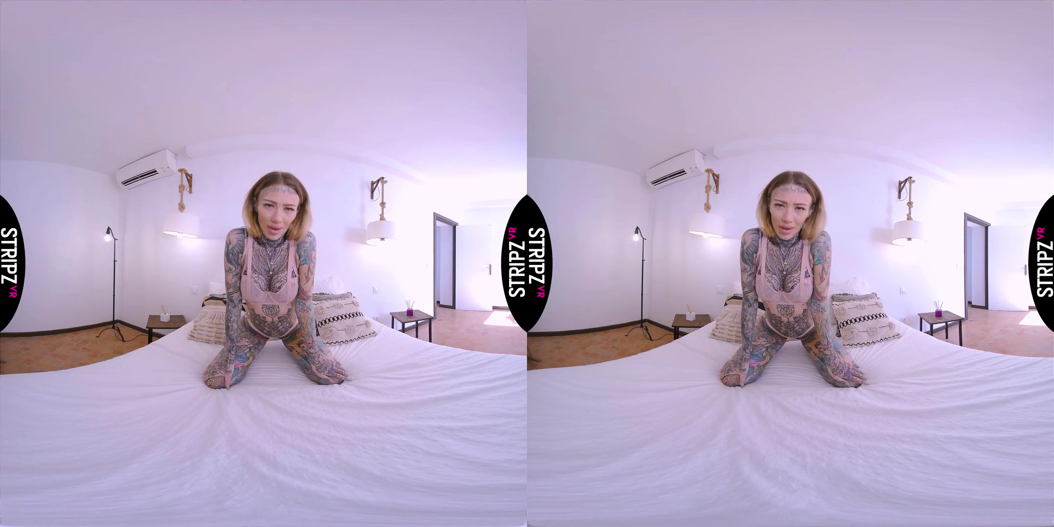 Tits & Tatts! - Alt-Girl Solo Striptease - SexLikeReal
