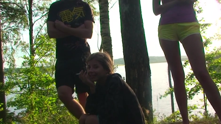 Alika & Hannah & Marta & Tiffany in naked students 18+ having a lusty adventure in nature