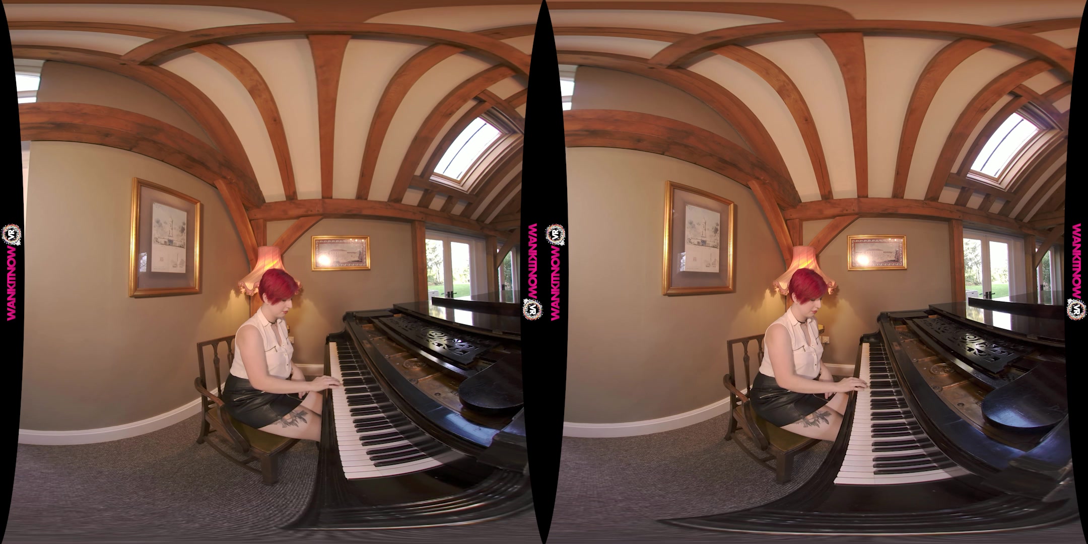 Pervy Pianist featuring Olivia Kinks - WankitNowVR