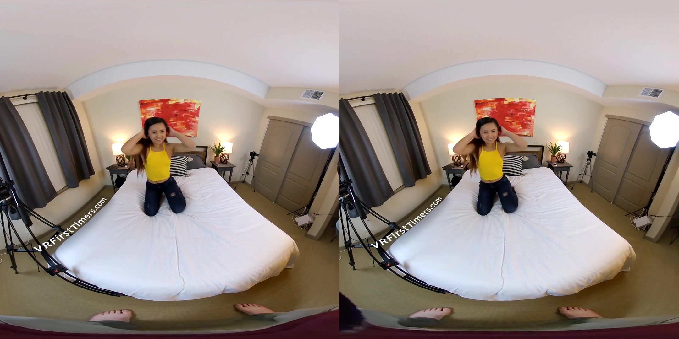 AMATEUR VR PORN Elle Voneva's First VR Shoot