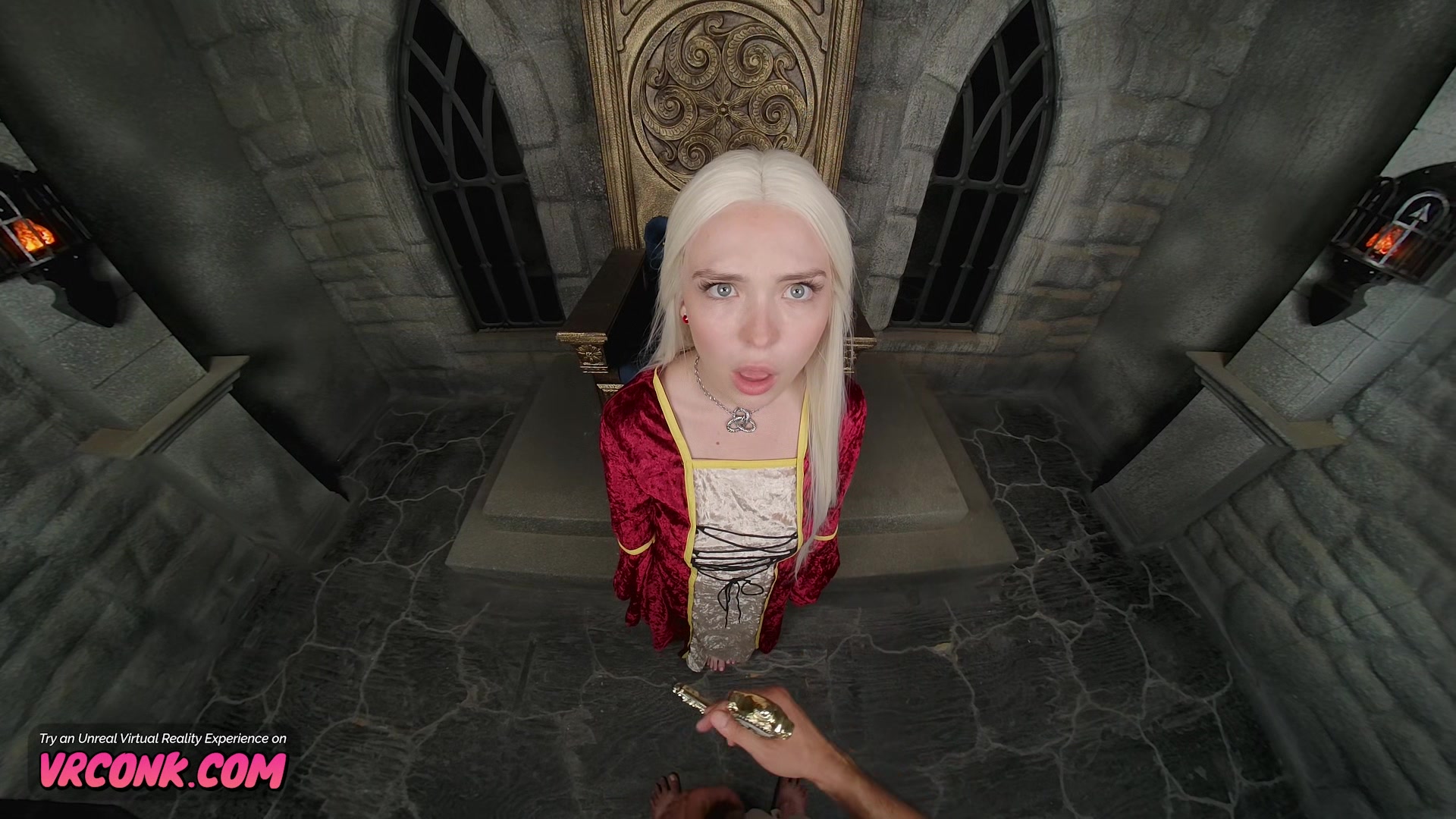 VR Conk Game Of Thrones XXX Parody with Lilly Bell as Rhaenyra Targaryen VR Porn
