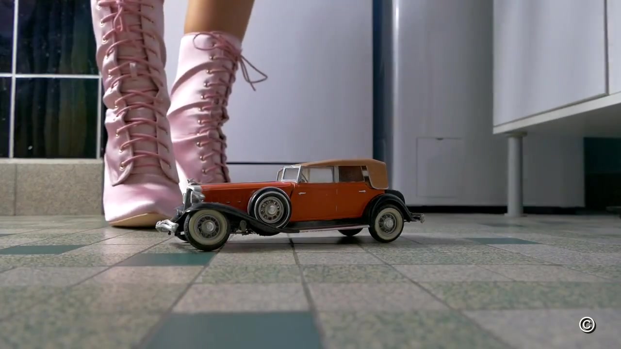 Classic Cars In Women's Hands