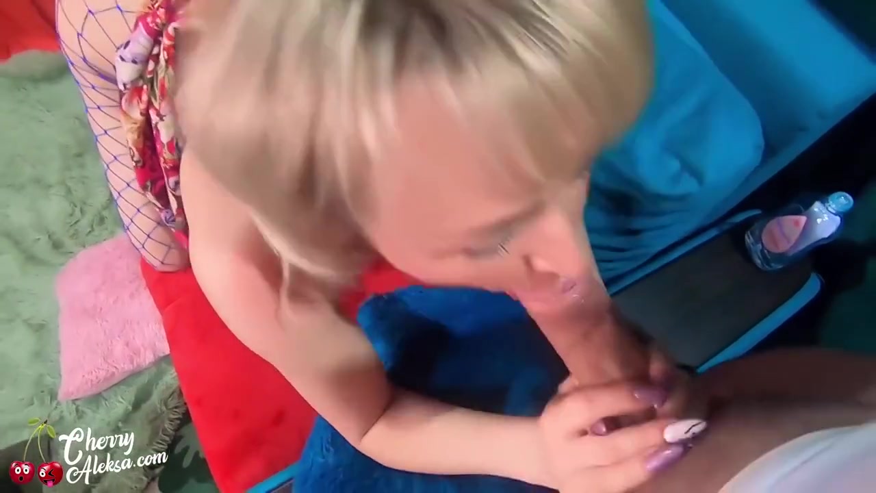 Cherry Aleksa - Milf Deep Blowjob Big Dick And Cum In Mouth Pov After Friendliness Ti