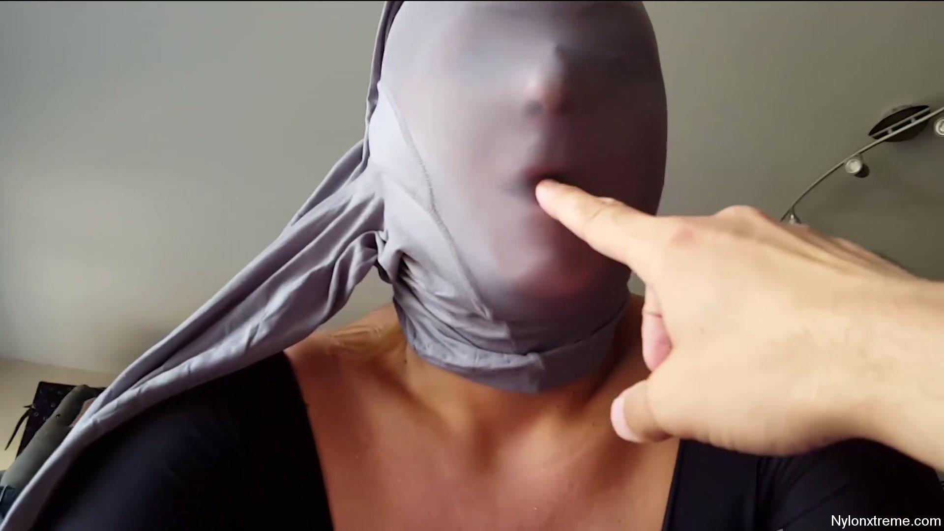79 Nylon Shinny Grey Pantyhose Encasement - Sex Movies Featuring Sexy Tights