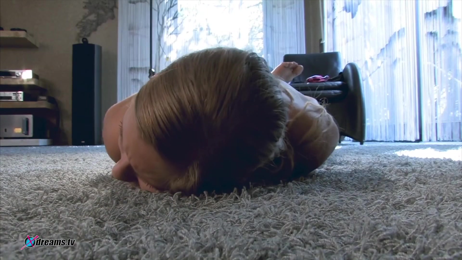 Lena's Painful Rope Treatment On The Carpeted Floor