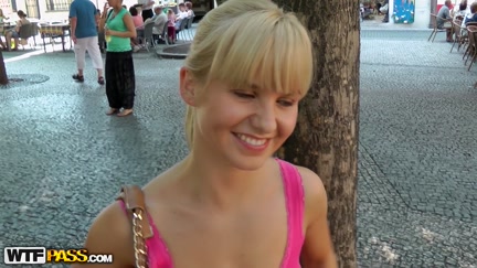 Angel stripteases in the forest