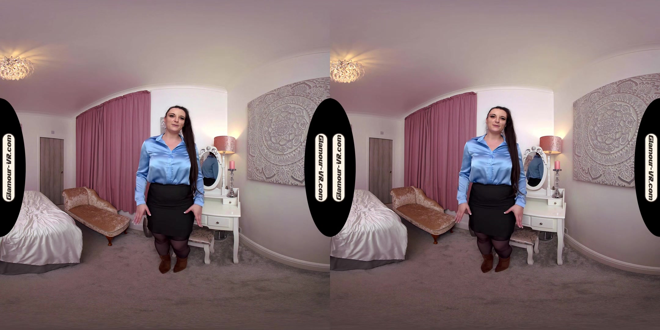 Ivy Rain Playful Secretary With Stockings Joi & Surprise Treat - 8k Vr