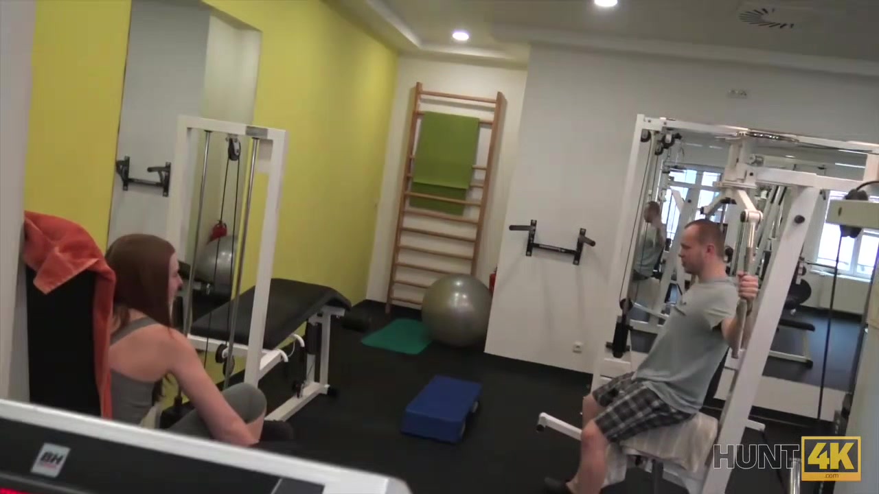 HUNT4K. Slender teen 18+ interrupted training to be fucked for money