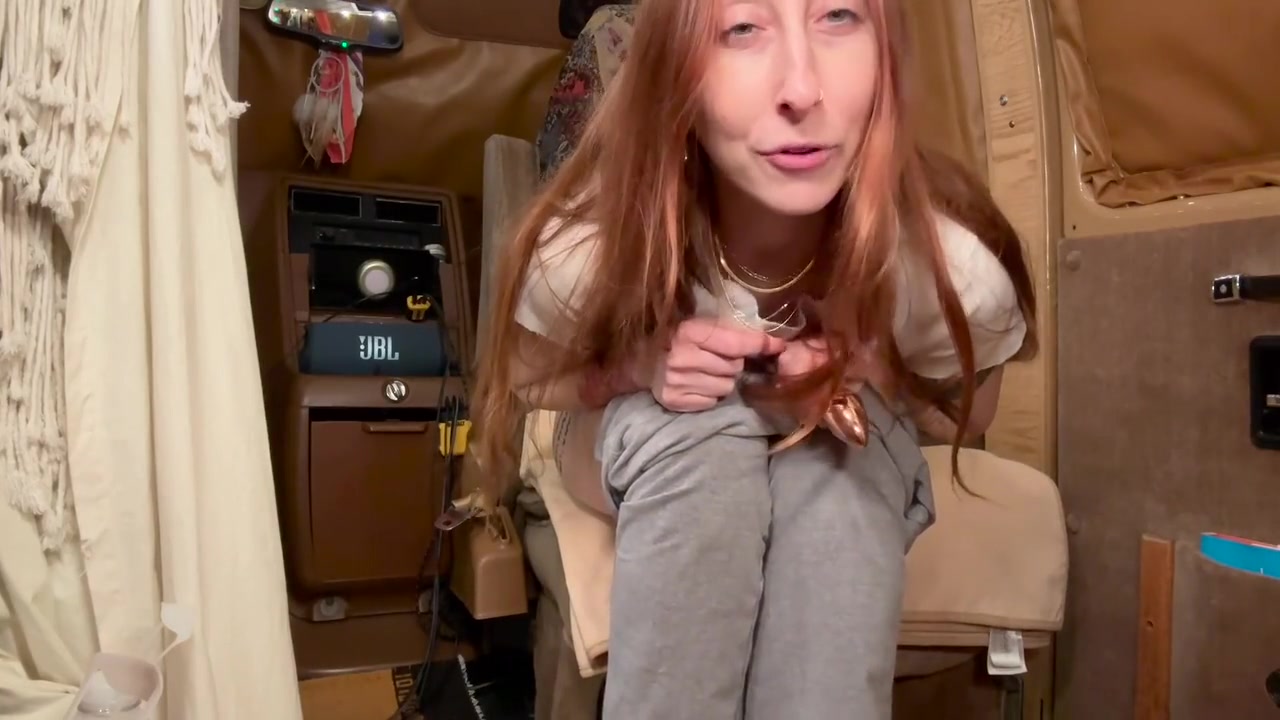 Sexy Redhead Butt Plug Squirt Fest