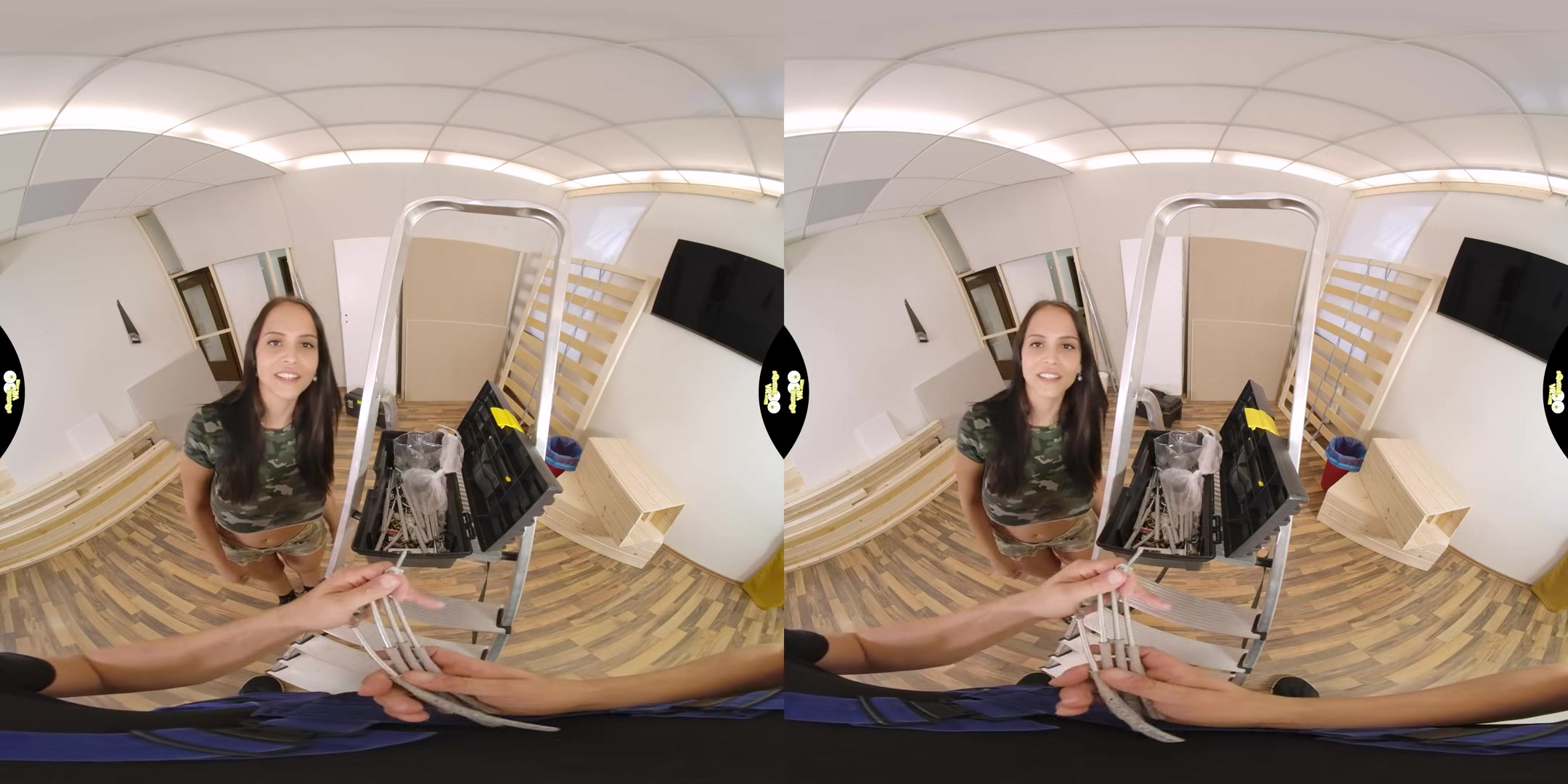 Building and Fucking - Huge Tits VR One on One - SexLikeReal