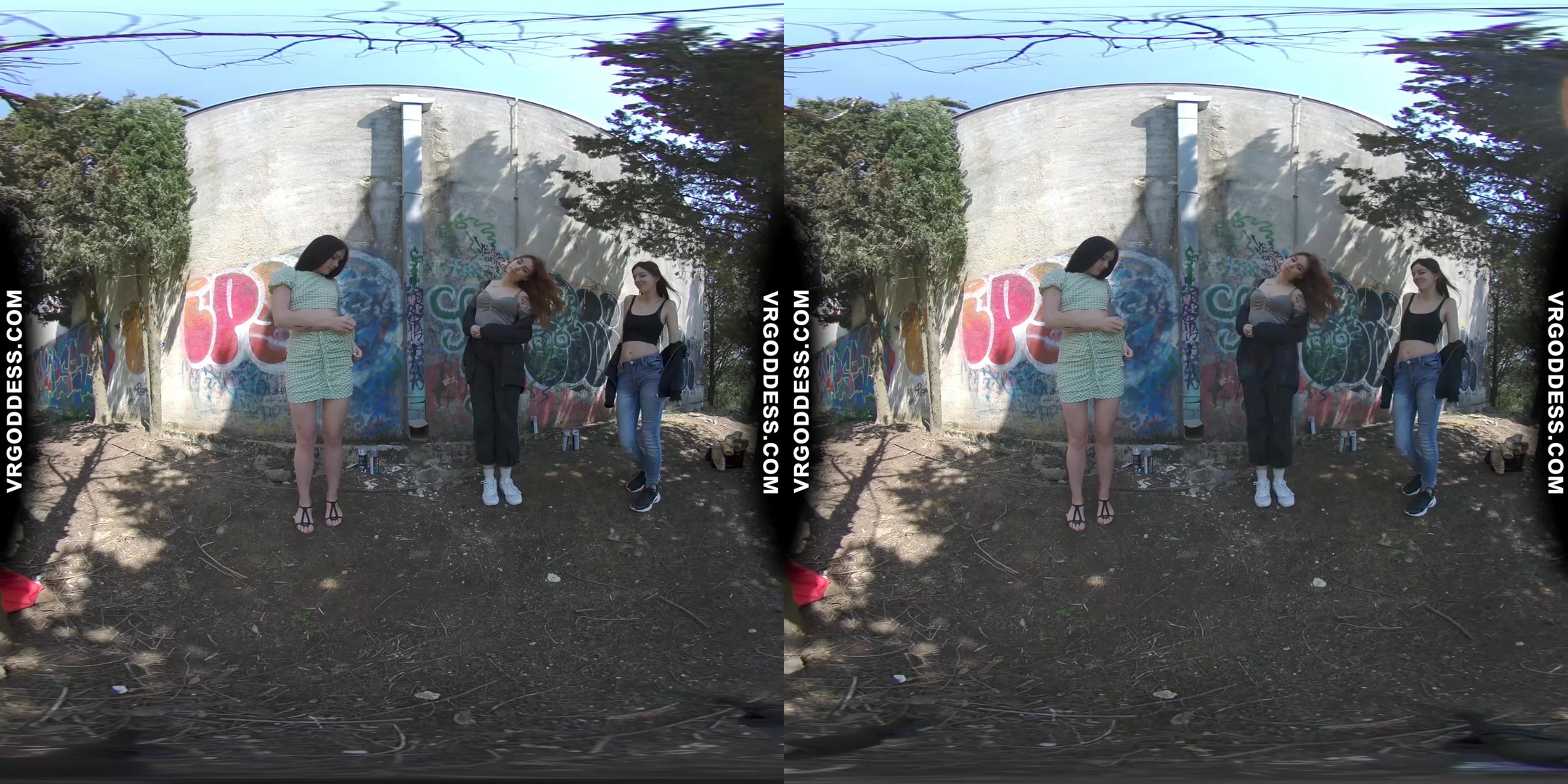 On Vacation With Matty Cheri Rebeka Ruby Nude In Public Painting Graffiti And Dancing