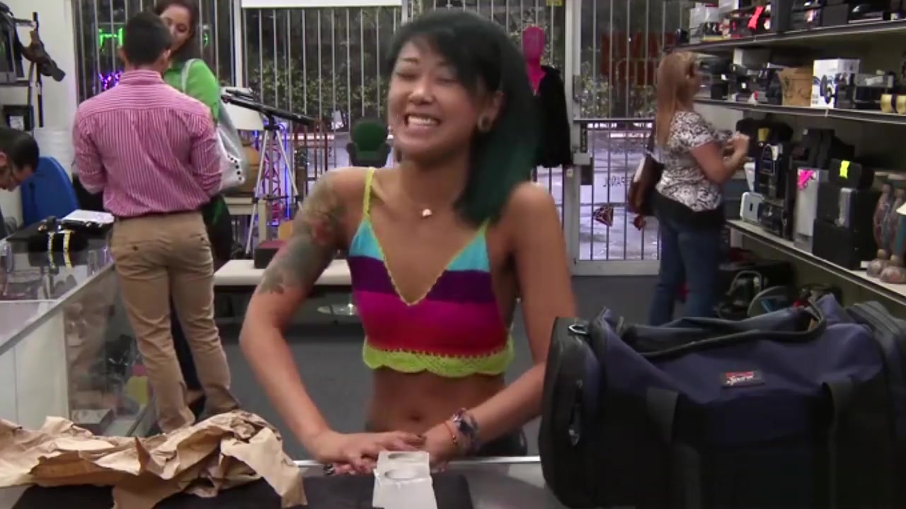 Skinny Asian gets her tight pussy fucked hard by a big dick