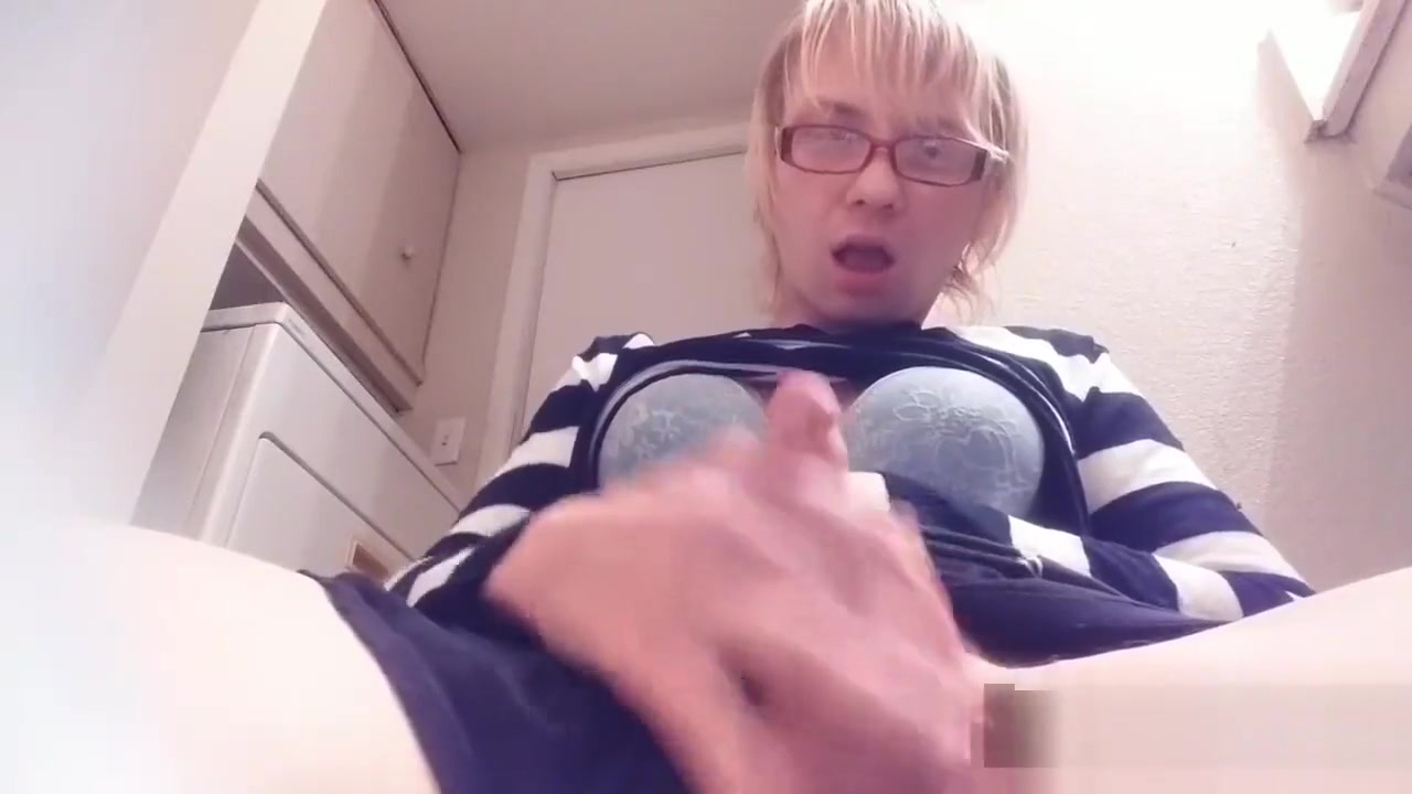 MtF Girl self pleasuring in cute clothes