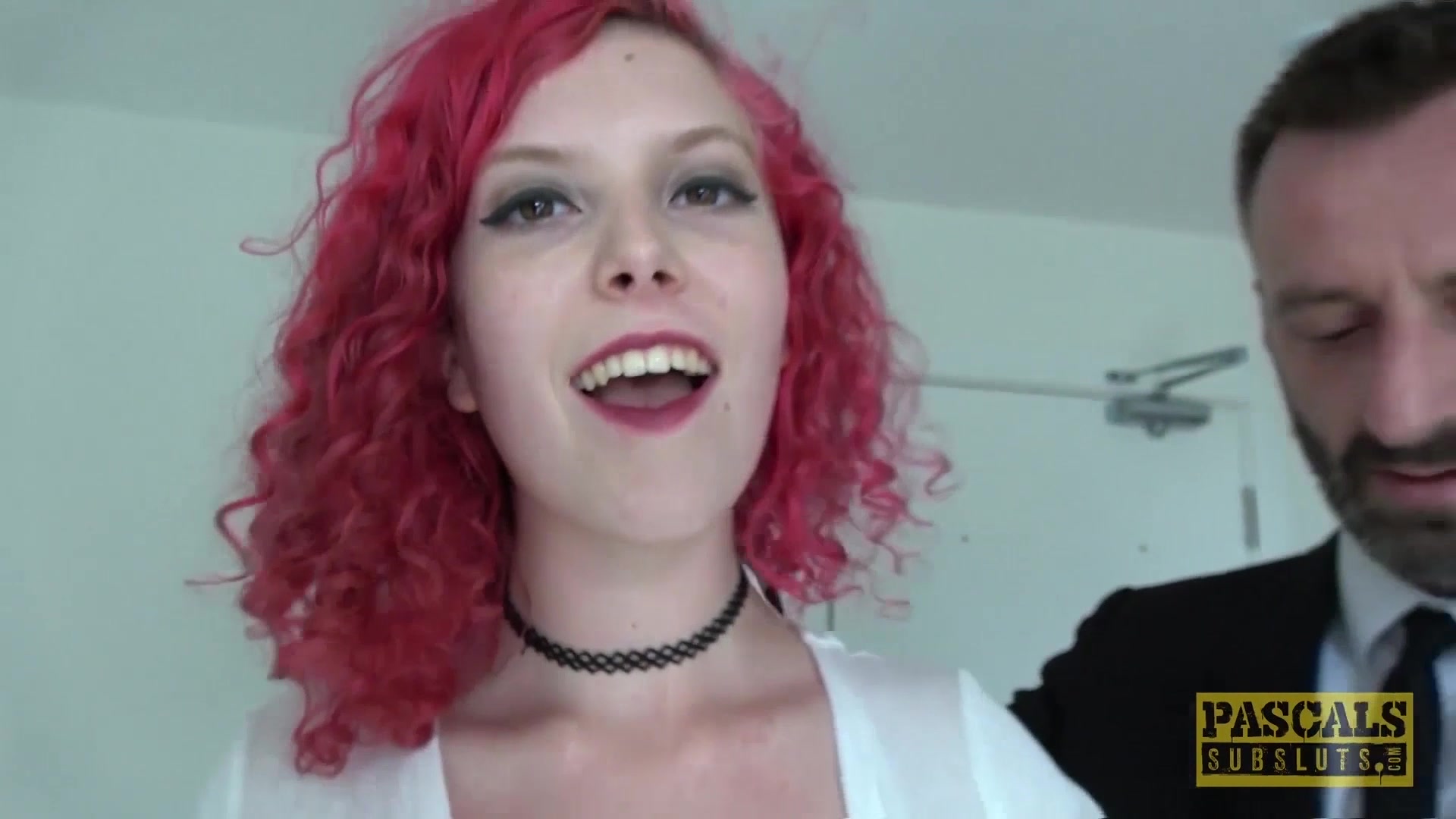 Redhead teen 18+ Charlie Ten gets a rough treatment by Pascal