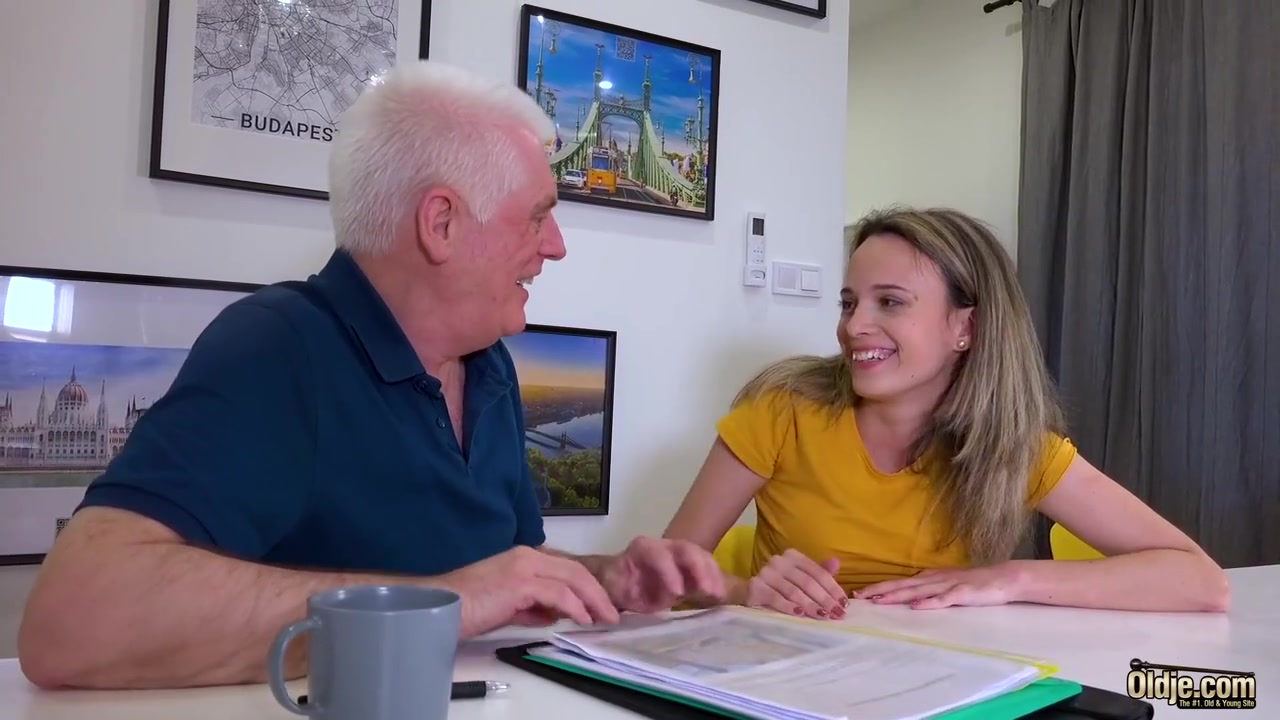 Hot Blondie Rides Grandpa Cock And She Swallows His Cumshot
