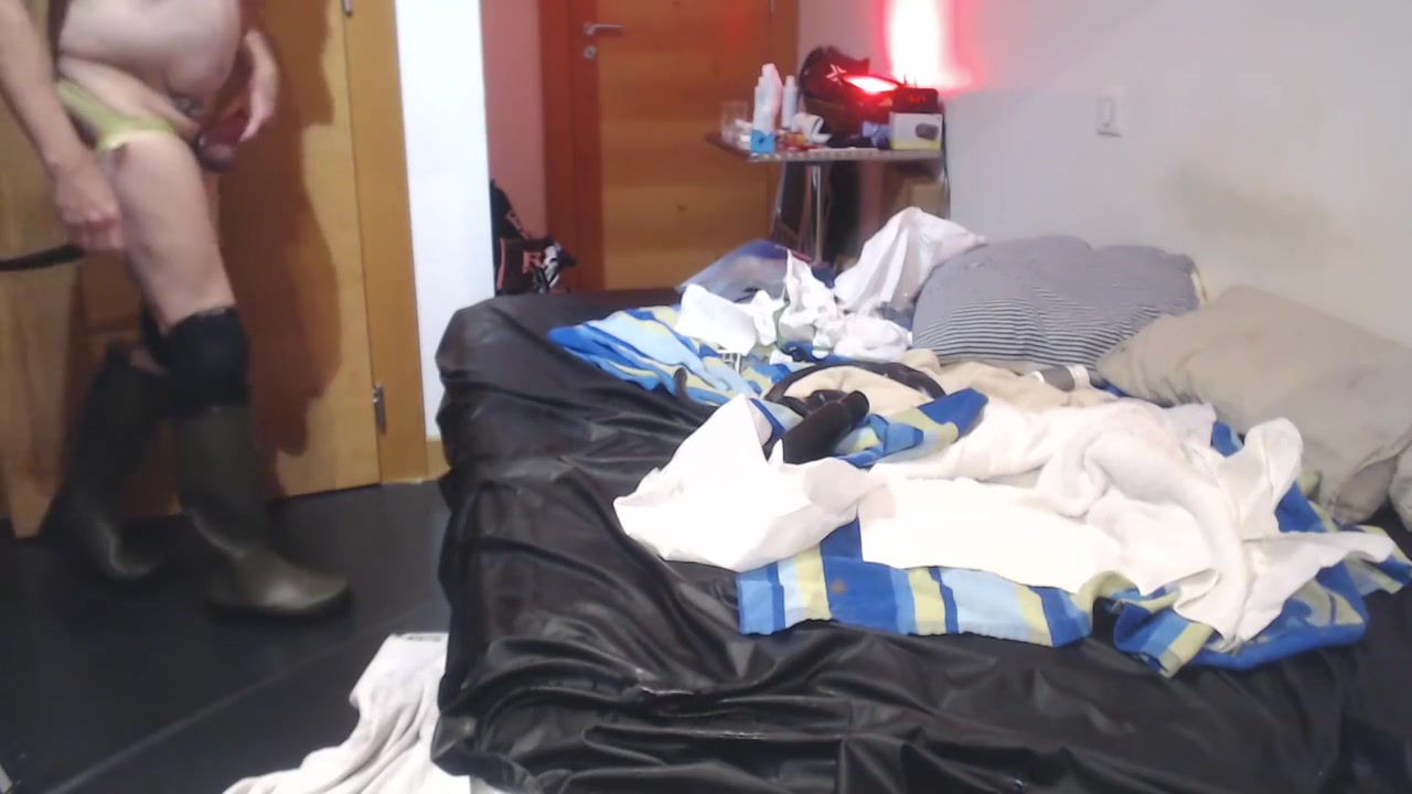 Two Puppys Fucking In Wellies / Rubber Boots And Coverall 26 Min