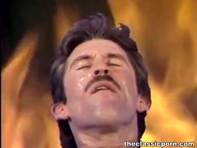 Burning in fire from passionate fuck