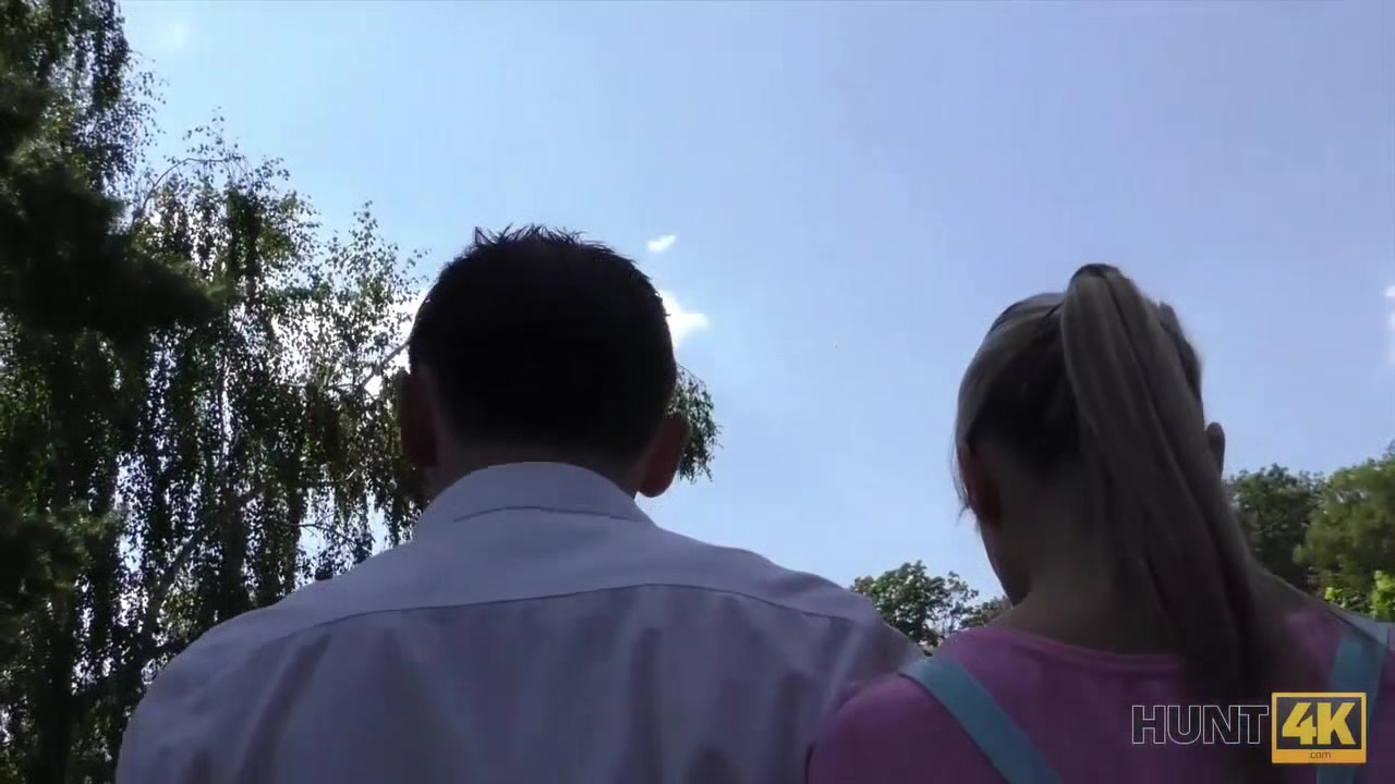 HUNT4K. Man invites couple to his place and fucks teen 18+ Shanie Ryan for cash