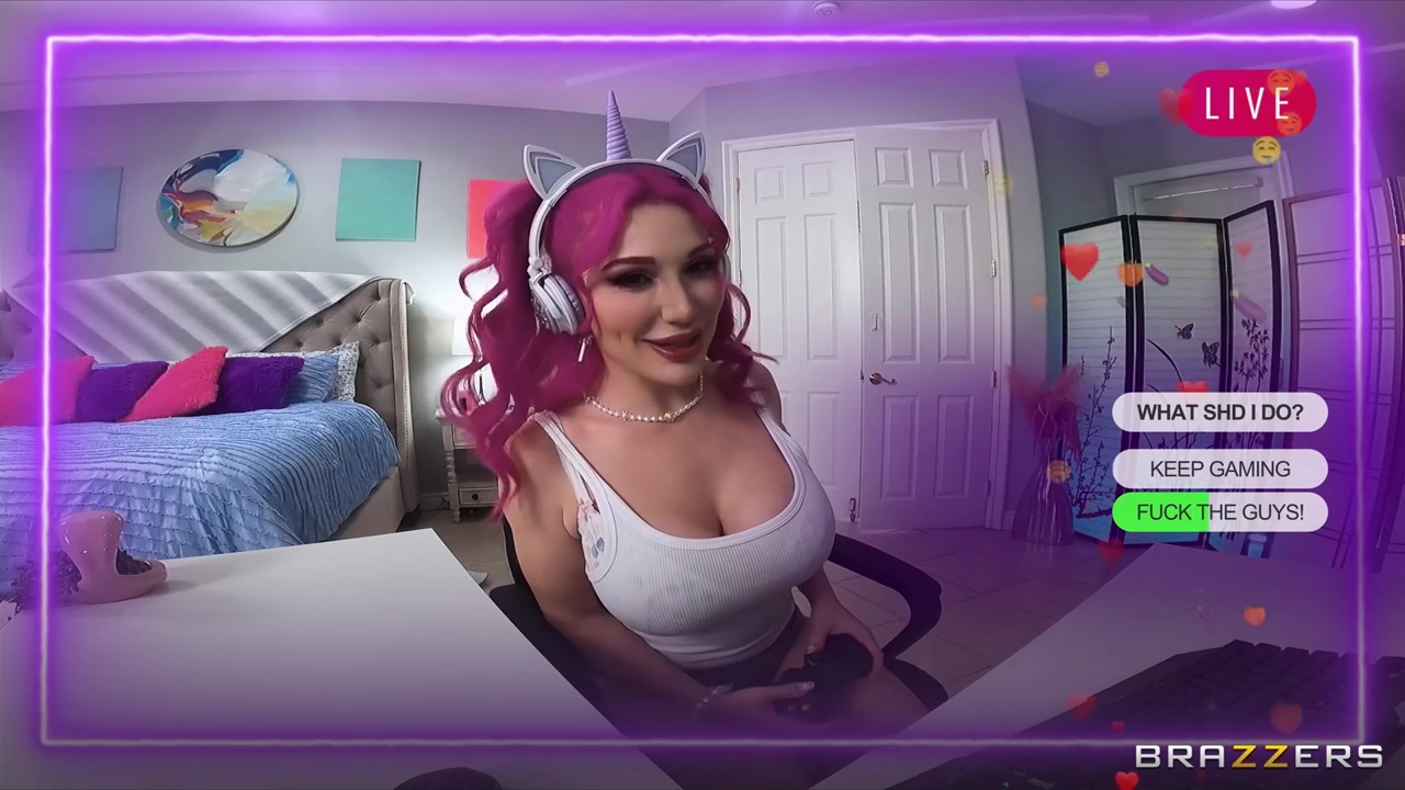 Lily Lou, Mick Blue And Scott Nails - Provocative Streamer Loves Unicorns And Cocks