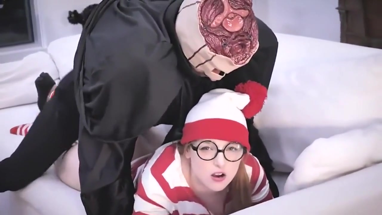 Cute Pigtailed Ginger Fucks A Huge Costumed