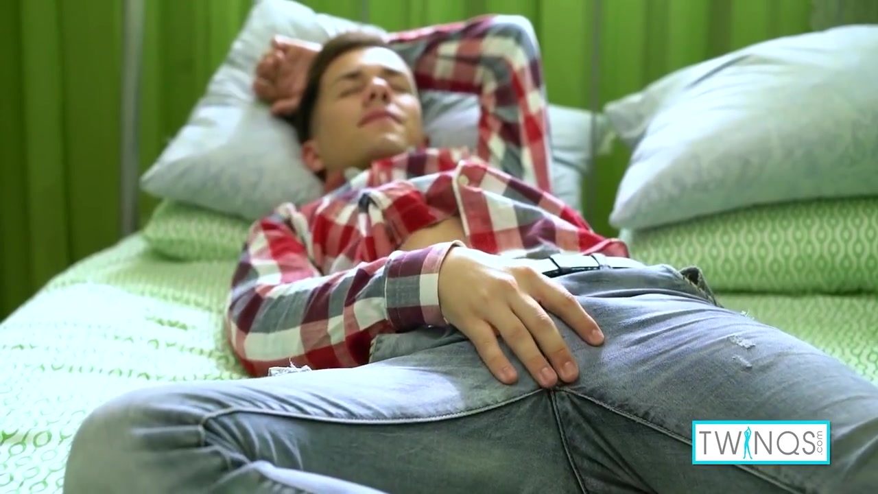 Lovely Rolf Olsen Shoots A Sticky Cum Load In His Belly!