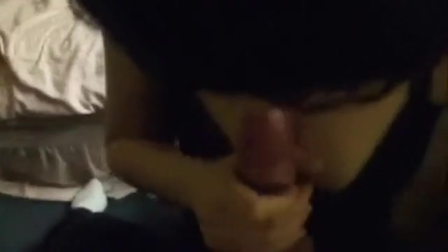 Humongous weenie has its own access in her mouth
