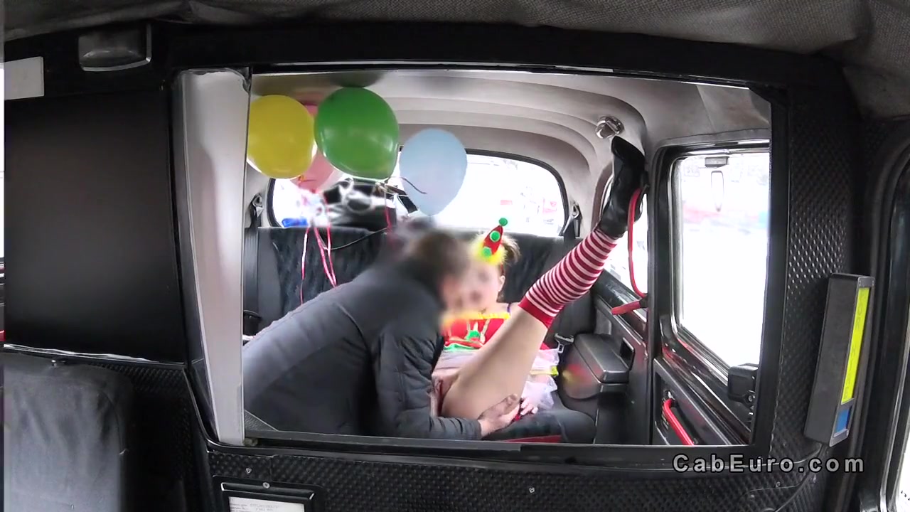 Hot Clown Got Pussy Banged In Cab
