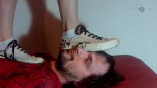 Face trampled by Converse