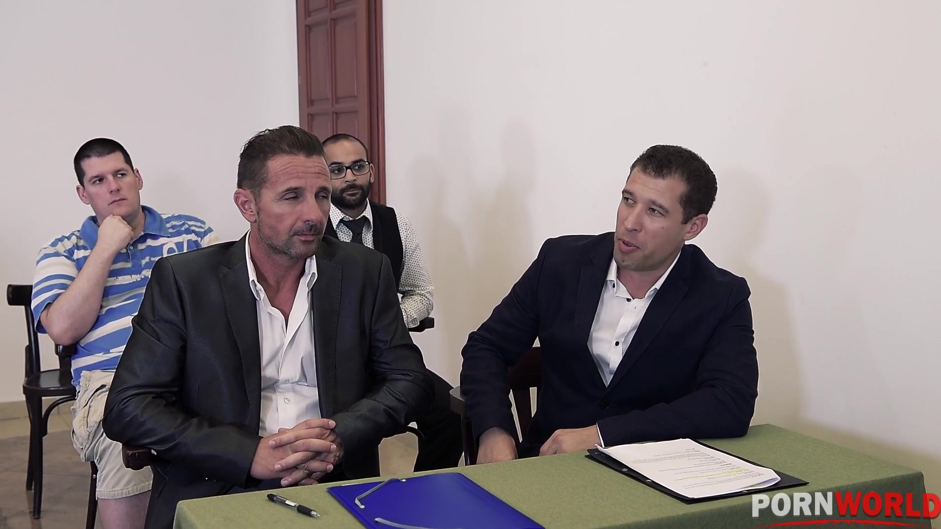 Judgement Day - Sexy Lawyer Negotiates Double Penetration - PornWorld