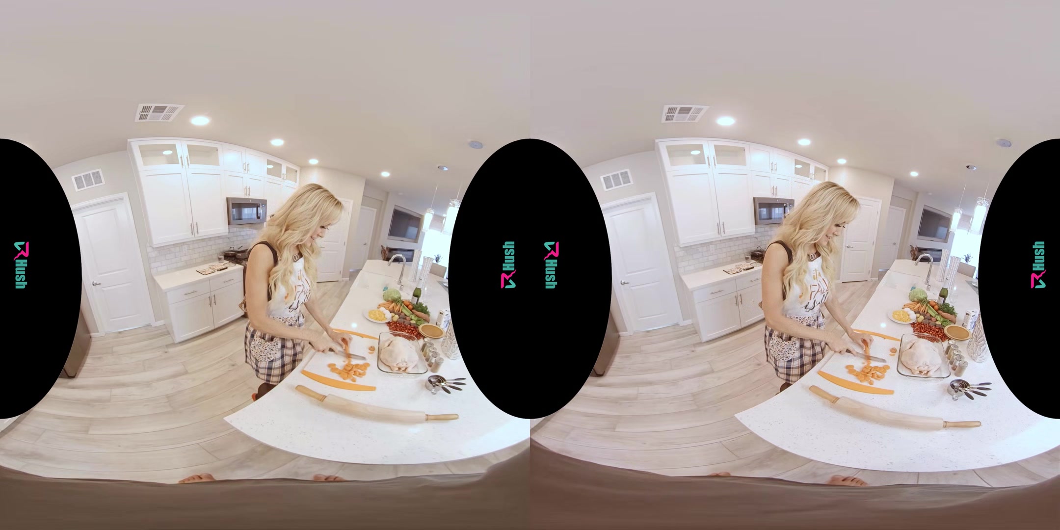 VRHUSH Brandi Love needs a little help in the kitchen