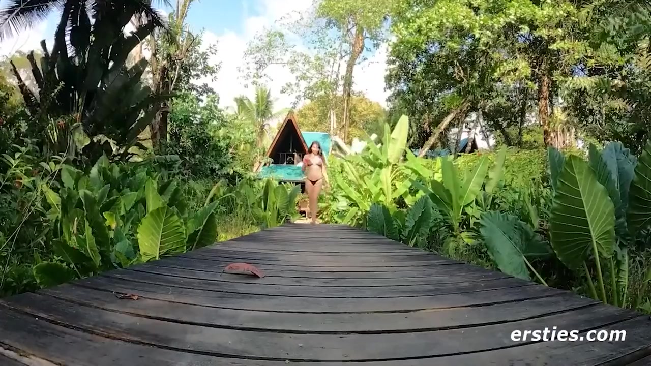 Hot Brunette Takes You On A Sexy Tour Of Her Day