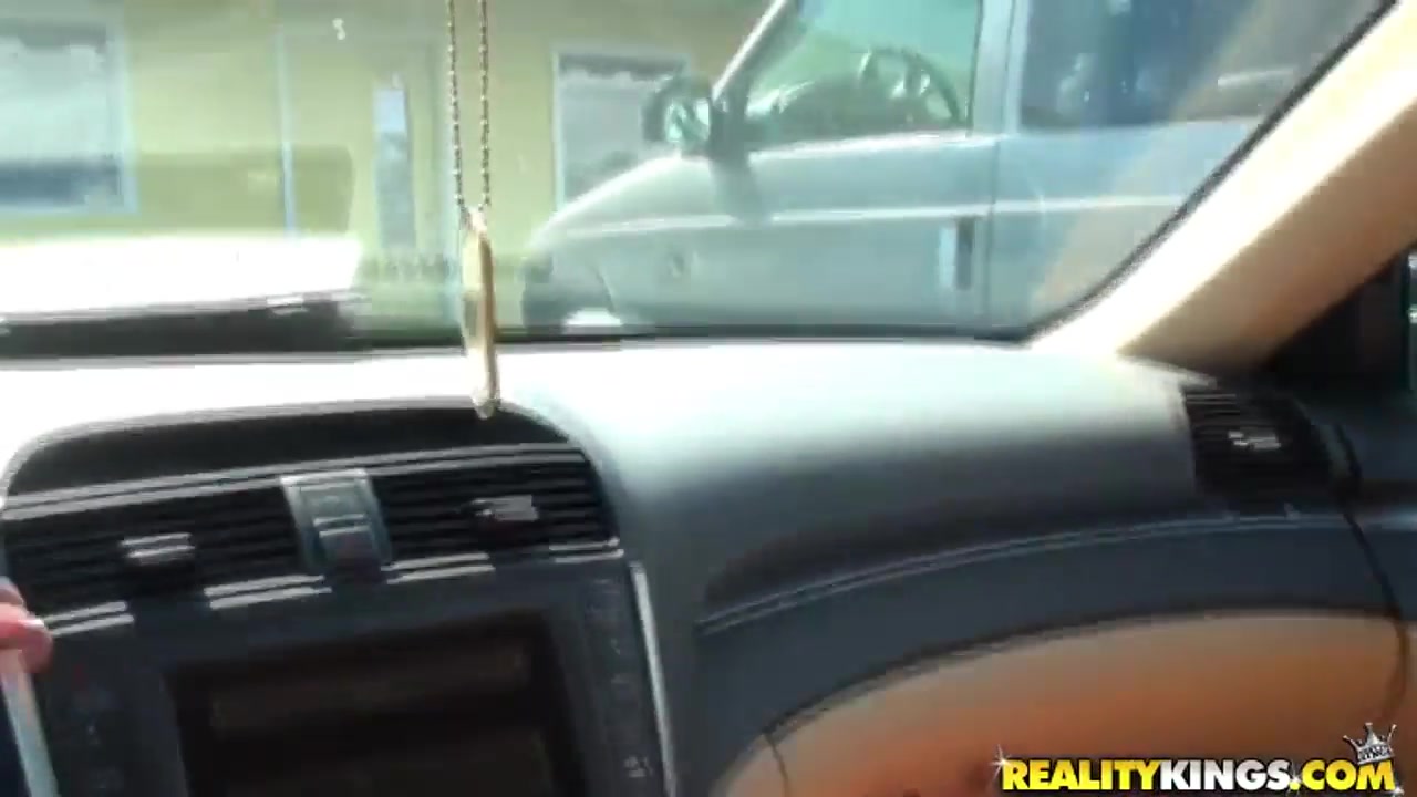 Hailey is doing a blowjob in a car to Jmac