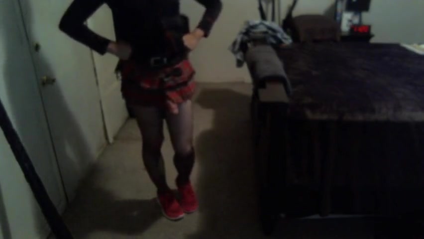 Sexy skirt & stockings! Yum!!!