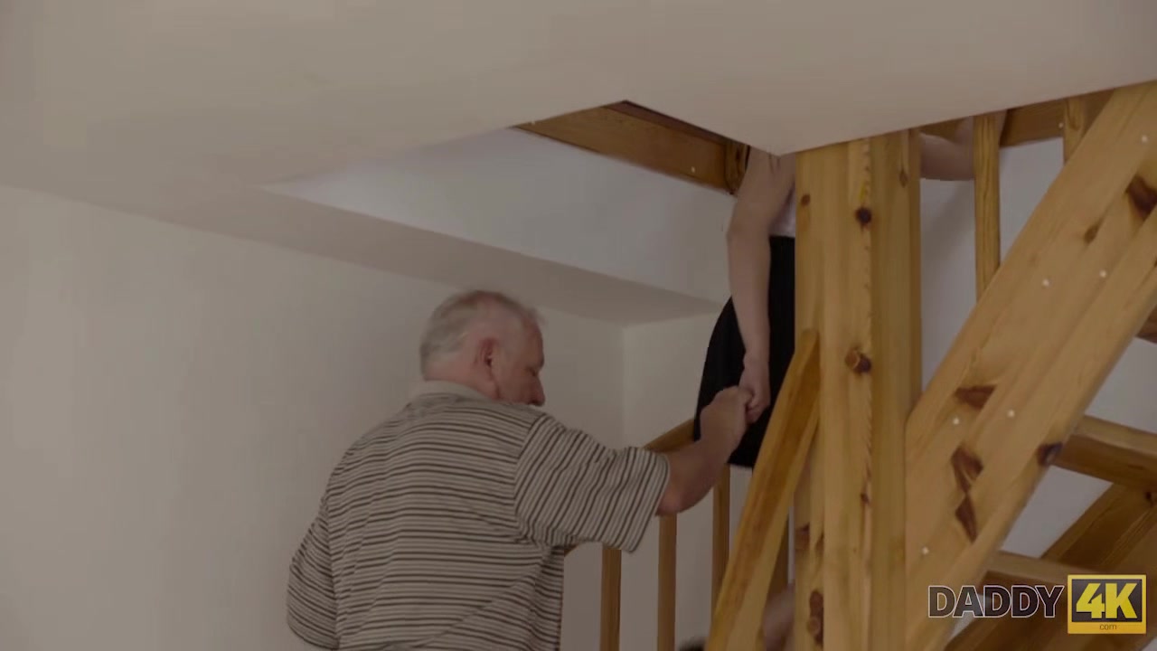 Daddy4K. Step son repairs PC of his Step dad while he fucks his girlfriend