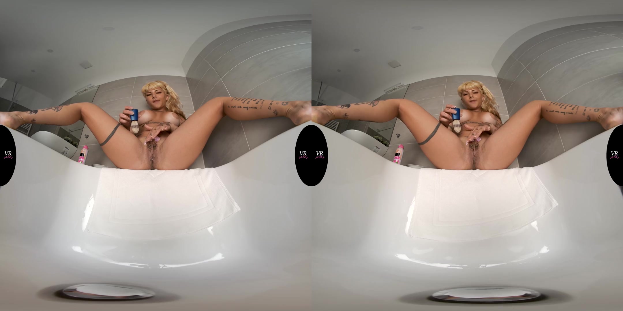 Katerina Kalista - Shaving; Busty Blonde Amateur Pussy Shaving Fetish