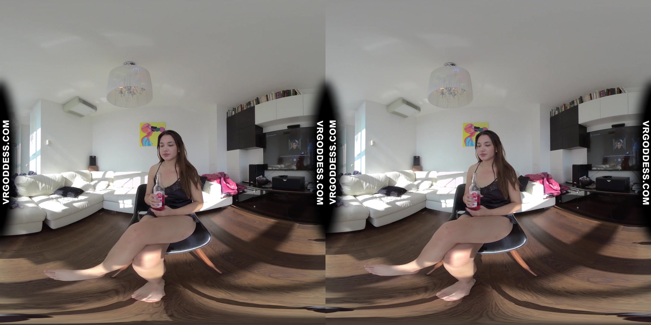Pretty Eveniya Dancing Stripping Dildoing Bangout With Miss Pussycat