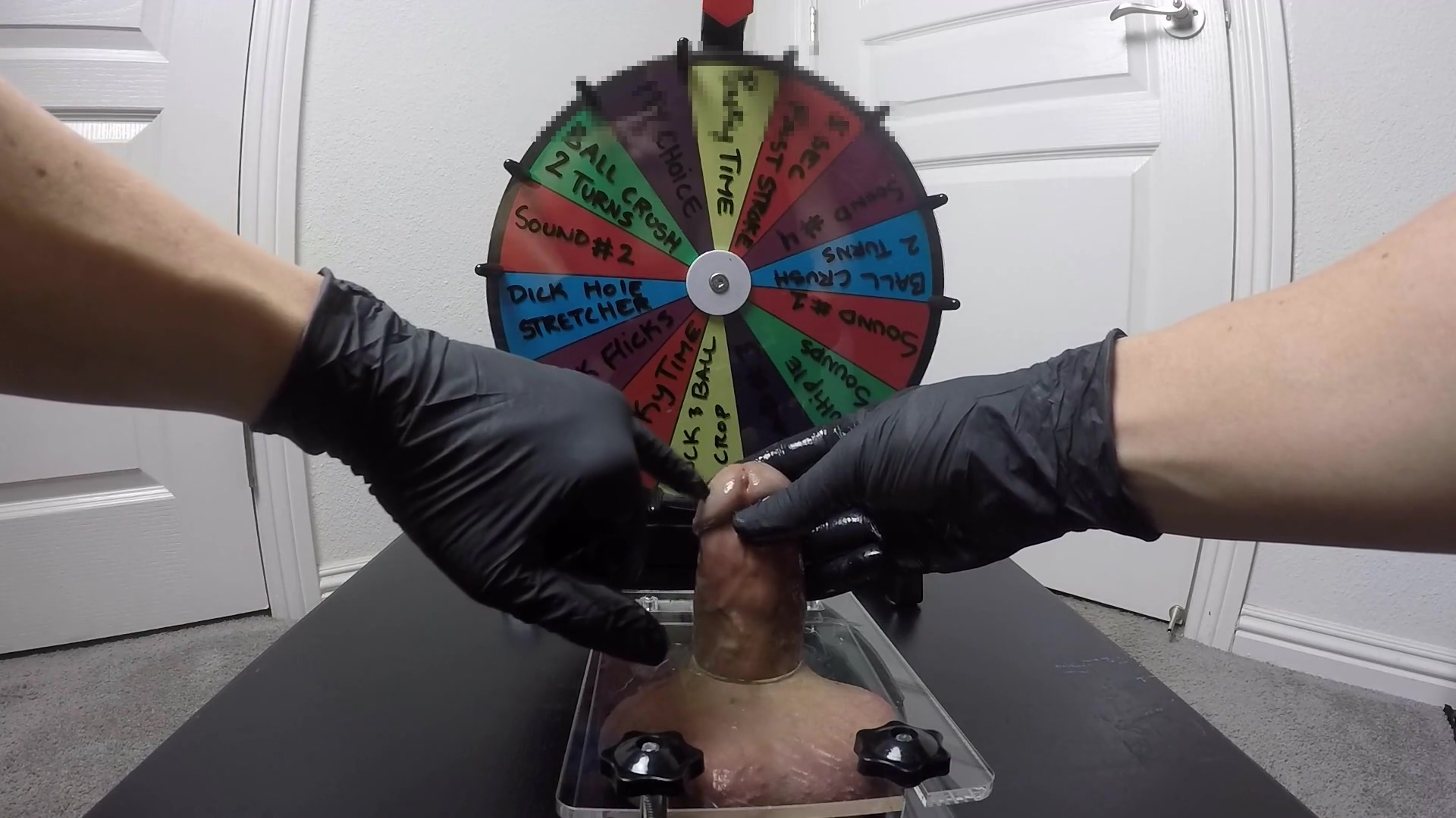 Wheel Of Misfortune # 7 Flattened Balls Urethral Insertions Cbt