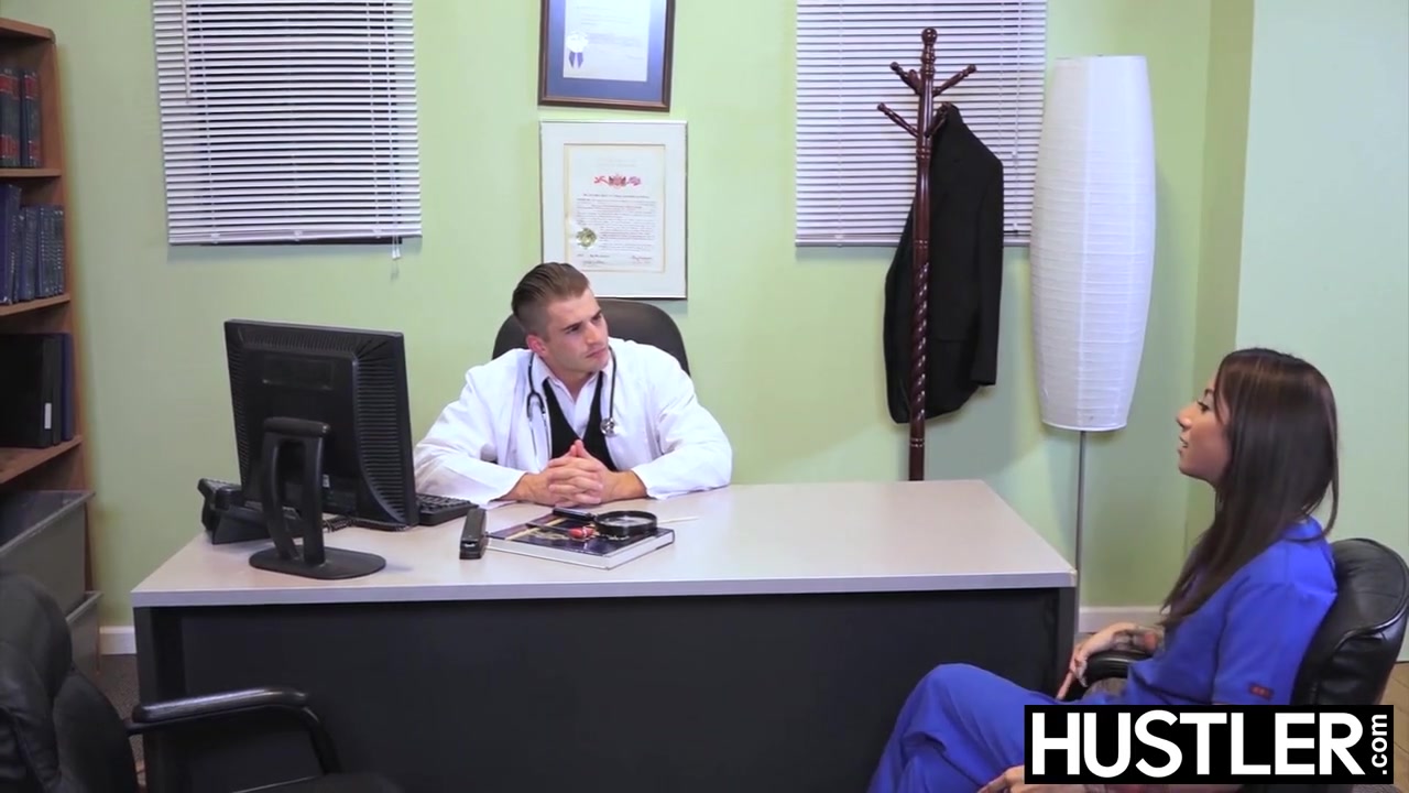 Tempting nurse Stassi Sinclaire pounded in doctors office
