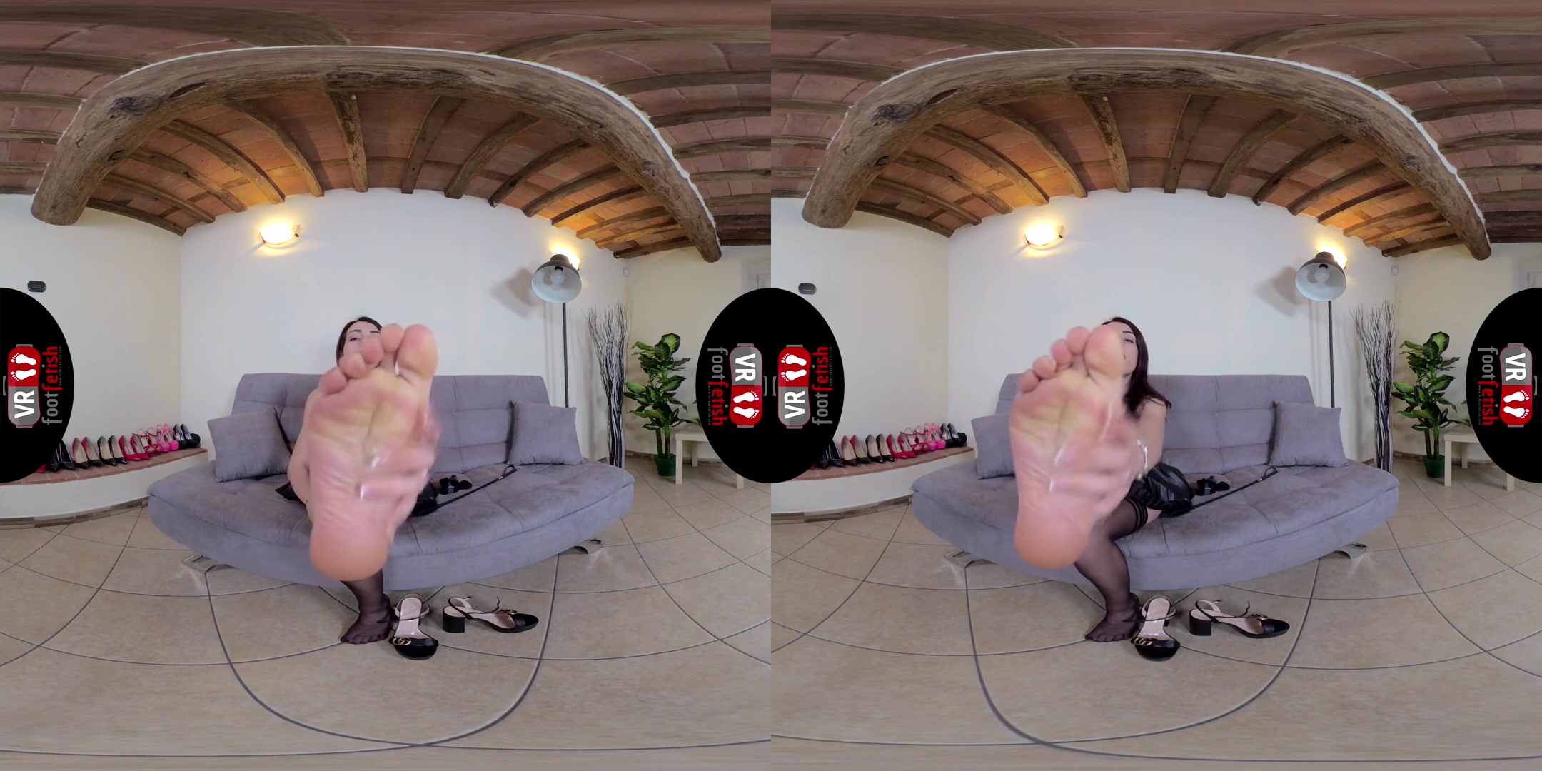 Sensual Petra Seduces You With Her Delicious Feet - Nylon Stocking Foot Fetish