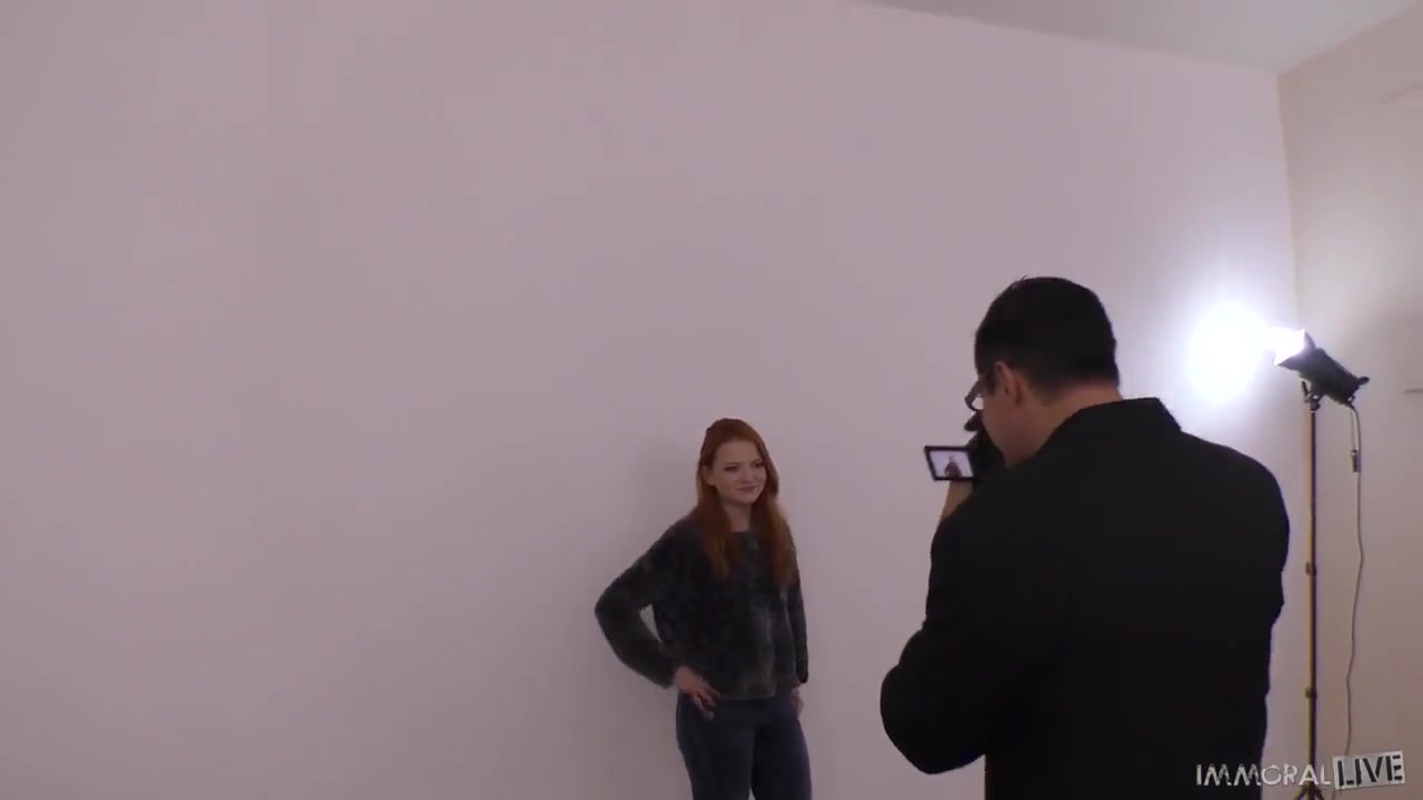 Katerin Belli - Petite Redhead Gets 2 Loads