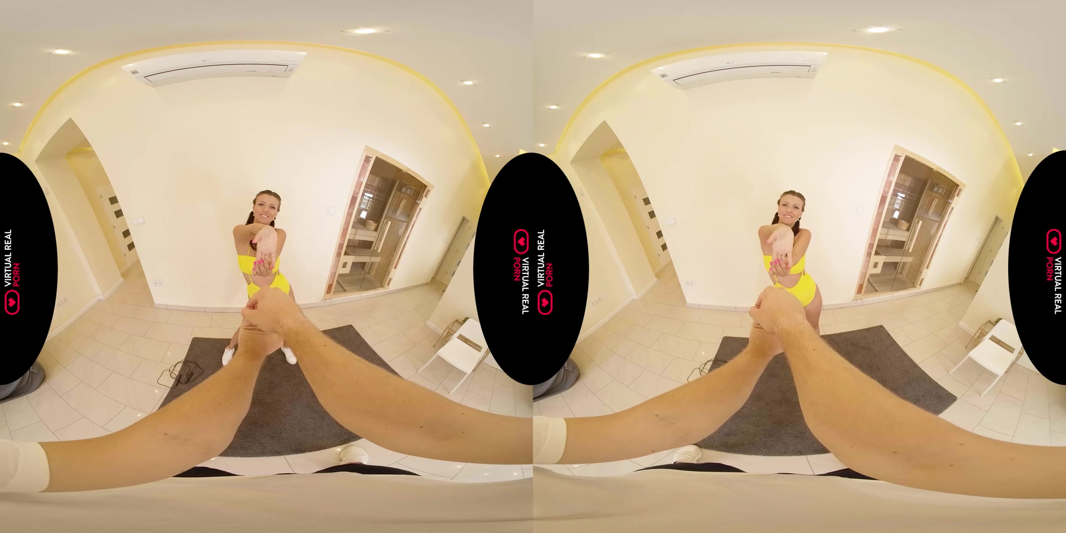 Jumping Rope - teen 18+ Virtual Girlfriend Stretching and Fucking