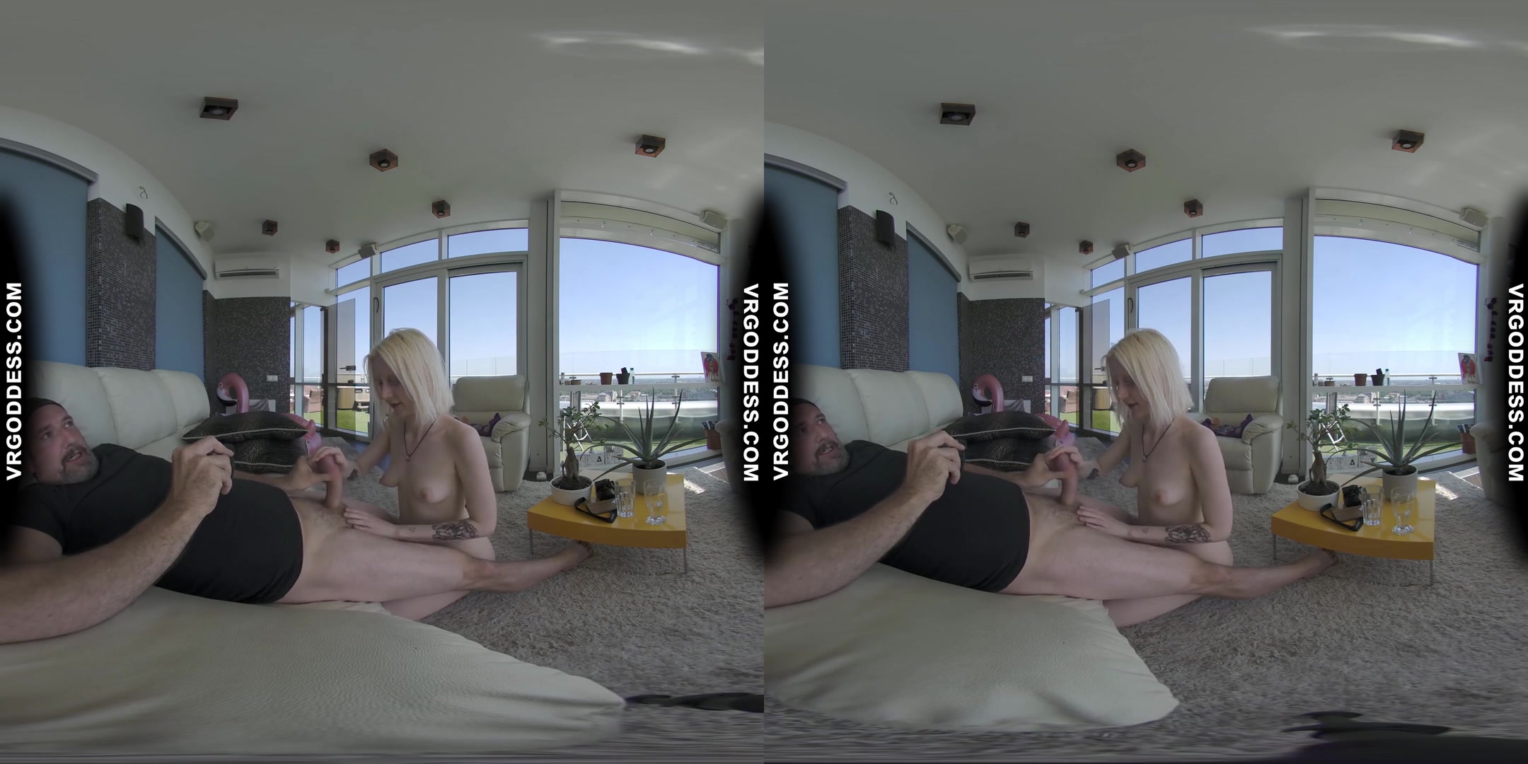 Skinny Pale Ingrida Giving Me Risky Public Rooftop Blowjob Getting Caught Letting Me Cum On Her Tits